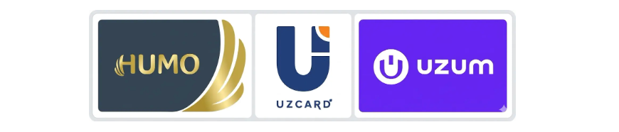 결제 지원 Humo Uzcard Uzum